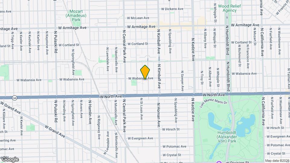 1648 N St Louis Ave Map and Location Details
