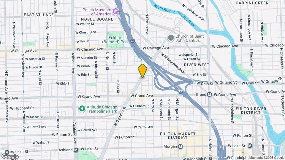 619 N Racine Ave Map and Location Details