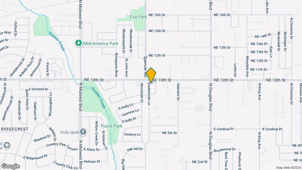 4026 Parkwoods Ln Map and Location Details