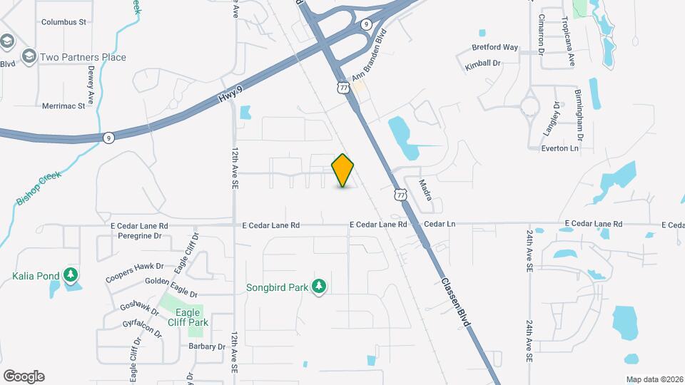 1501 E Cedar Lane Rd Map and Location Details