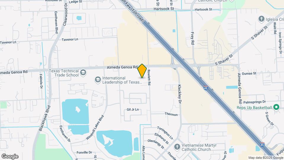 10100 Almeda Genoa Rd Map and Location Details