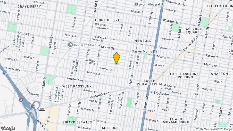 1829 S 18th St Map and Location Details
