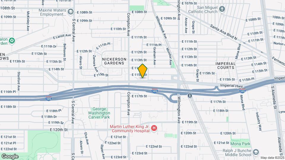 1651 E Imperial Hwy Map and Location Details