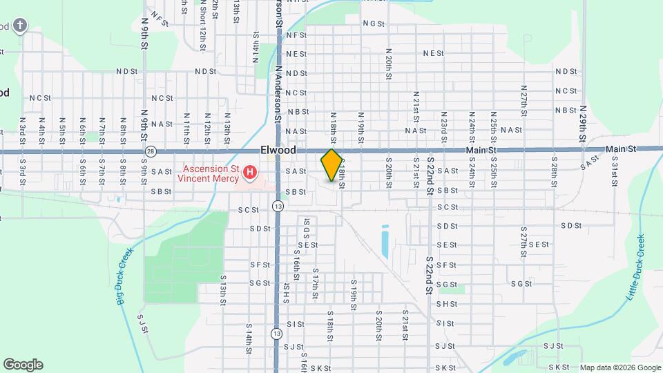 1636 S B St Map and Location Details