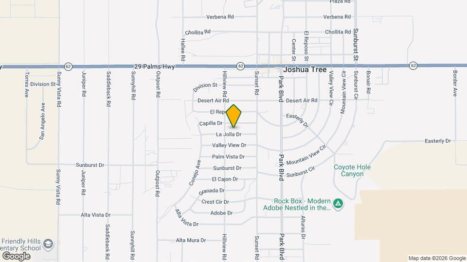 61602 La Jolla Dr Map and Location Details