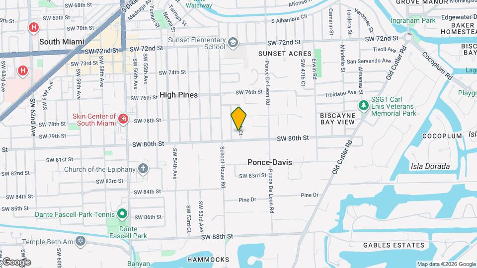 7924 SW 50th Ct Map and Location Details