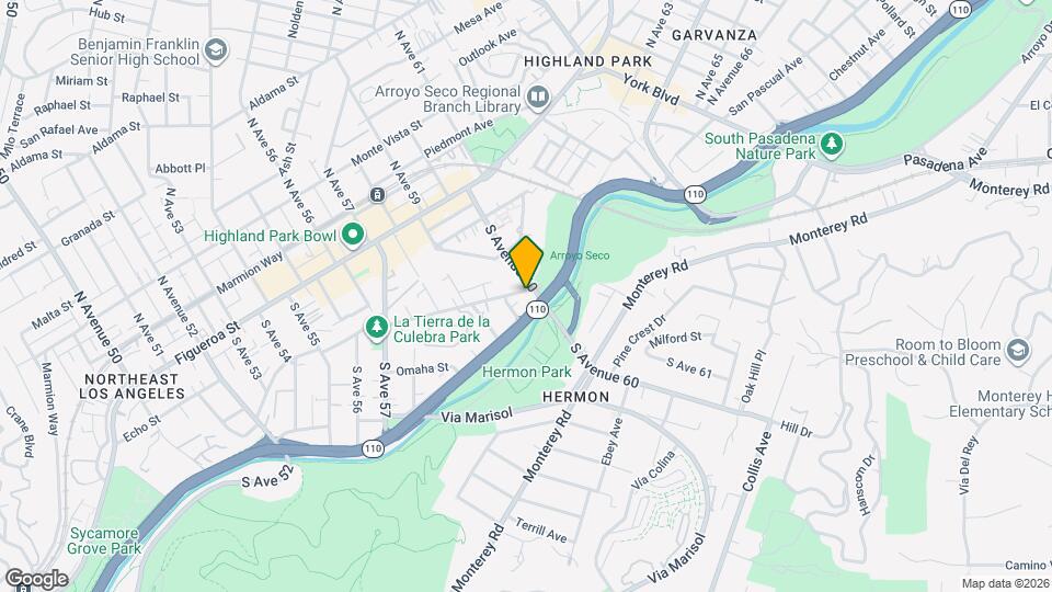 5966 Benner St Map and Location Details