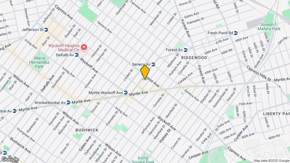 1673 Woodbine St Mapa y Detalles de la Ubicación