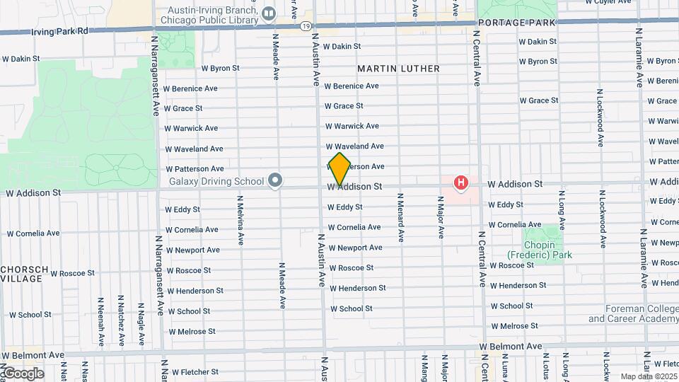 5927 W Addison St Map and Location Details