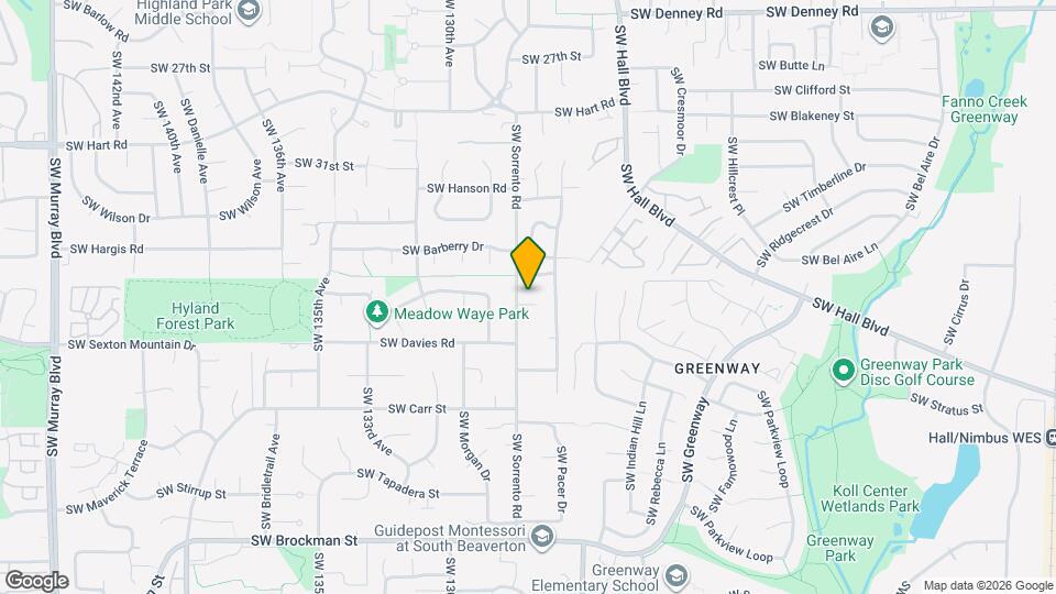 8020 SW Sorrento Rd Map and Location Details