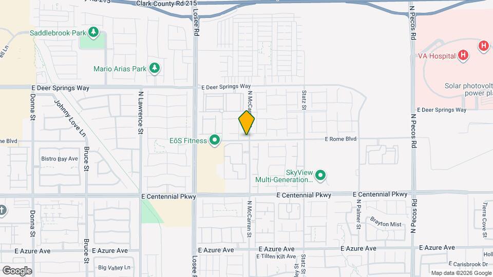6605 N McCarran St Mapa y Detalles de la Ubicación
