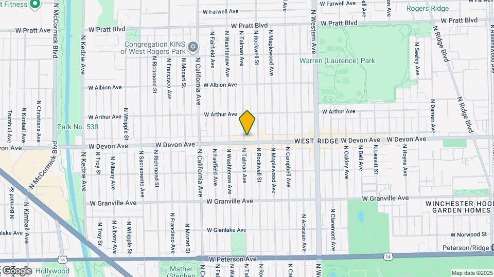 6411 N Talman Ave, Unit 301 Map and Location Details