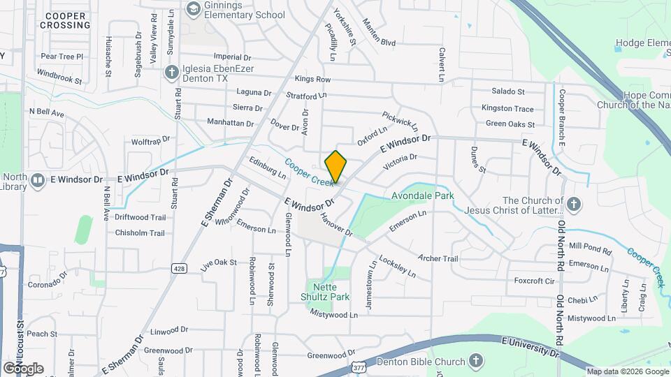1329 E Windsor Dr Map and Location Details
