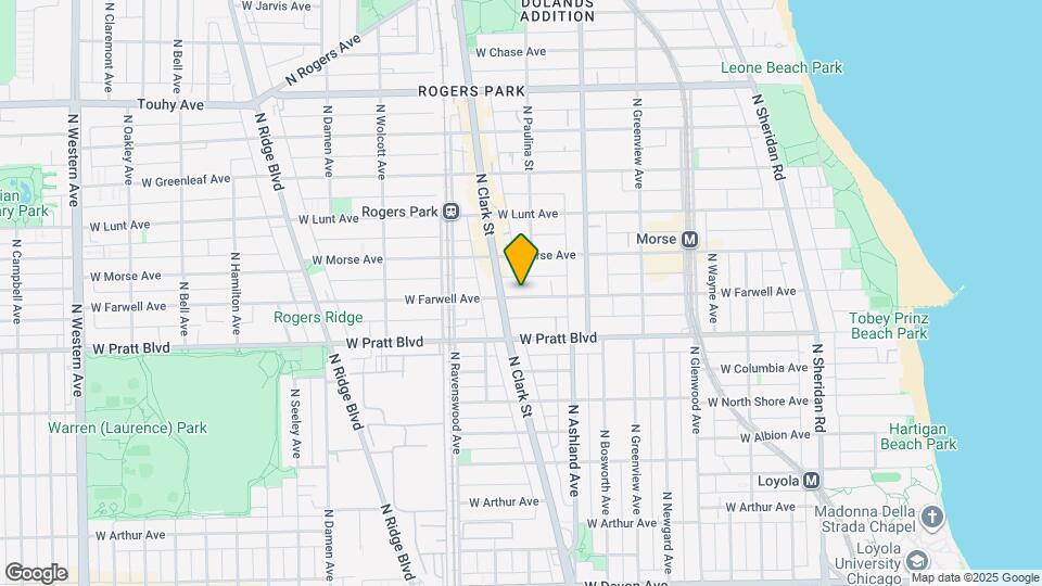 1664 W Farwell Ave Map and Location Details