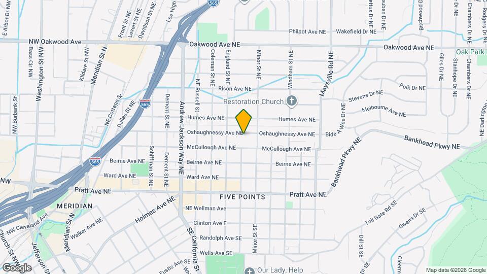 1236 Oshaughnessy Ave NE Map and Location Details