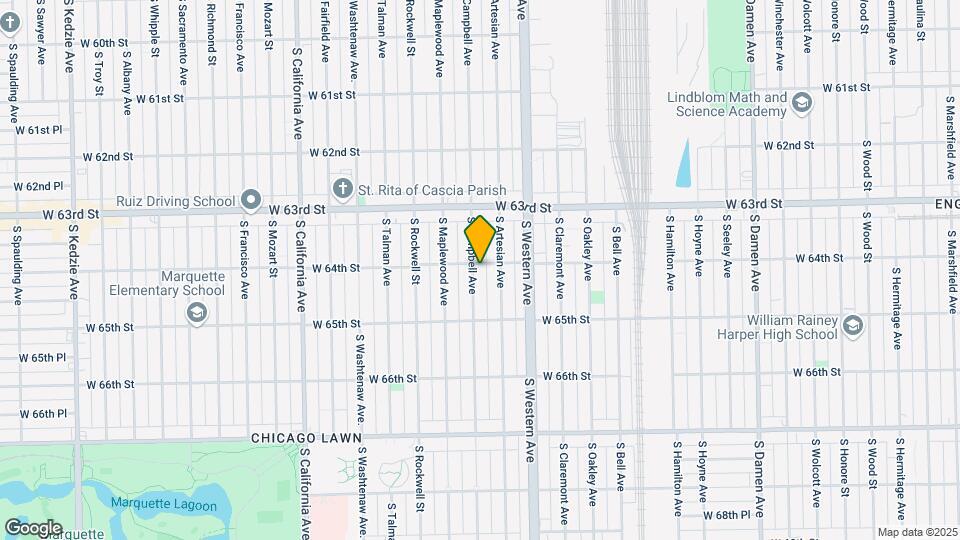 6403 S Campbell Ave Mapa y Detalles de la Ubicación