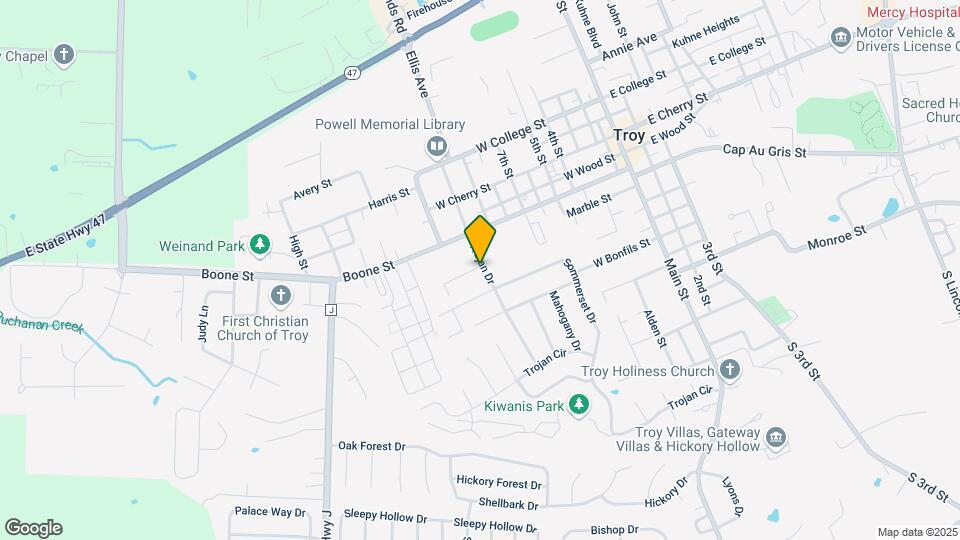 Pin Oak Grove Apartments Map and Location Details