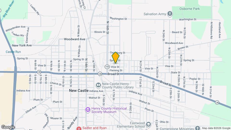 206 N 17th St Map and Location Details