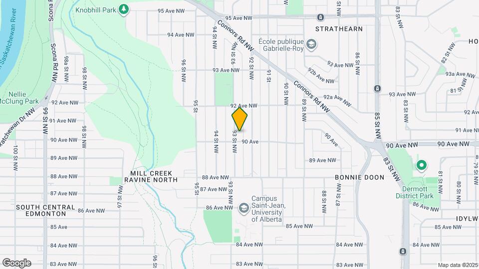 9011-9093 93 St NW Map and Location Details