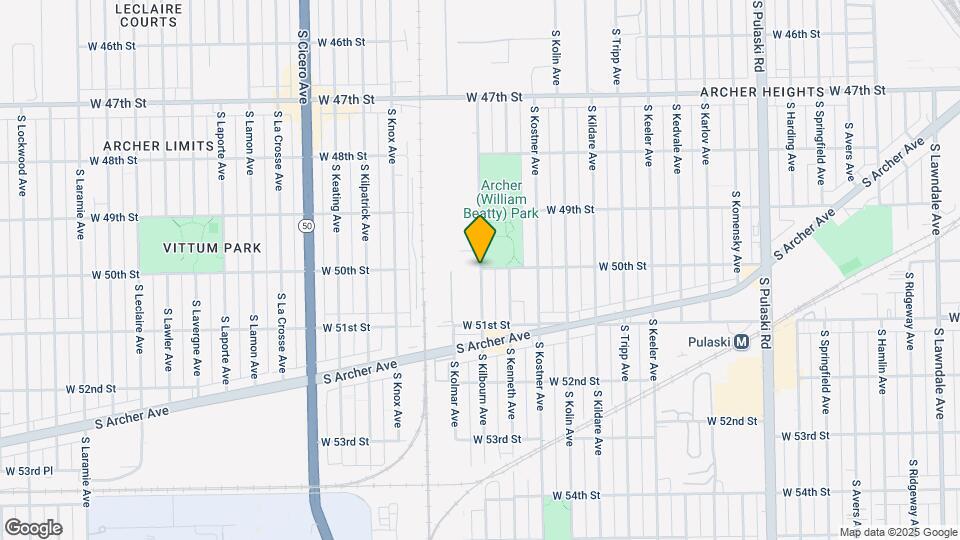 5001 S Kilbourn Ave Map and Location Details