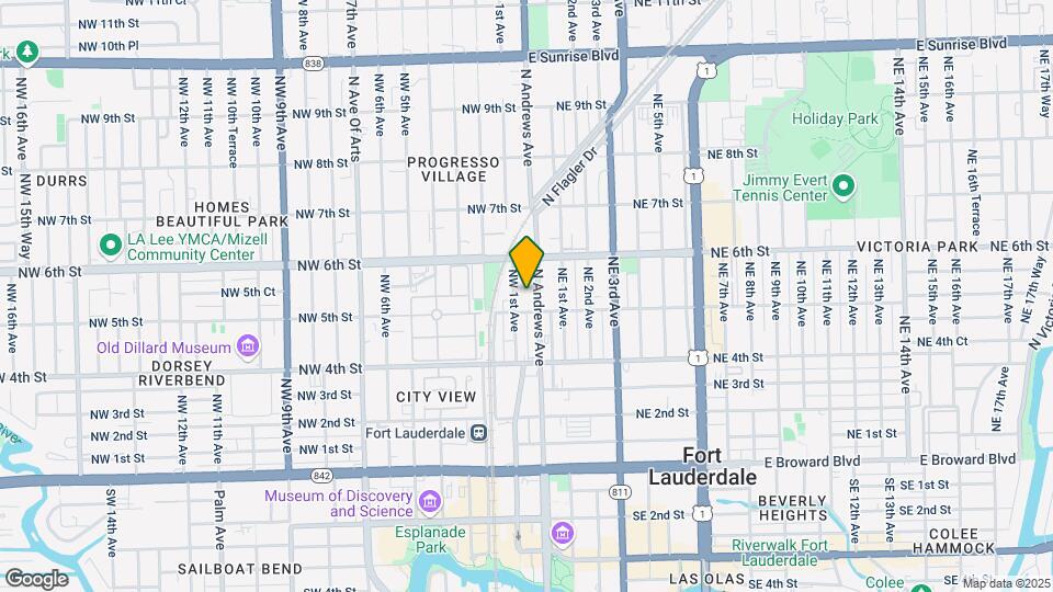 600 N Andrews Ave Map and Location Details