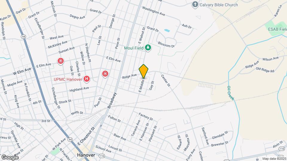 639 E Middle St Mapa y Detalles de la Ubicación