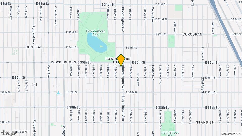 3518 Bloomington Ave Map and Location Details