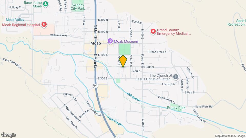 208 E 200 S Map and Location Details