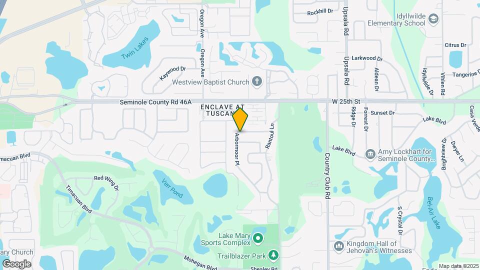 909 Arbormoor Pl Map and Location Details