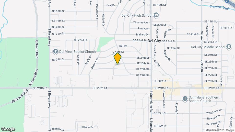 3816 SE 25th St Map and Location Details