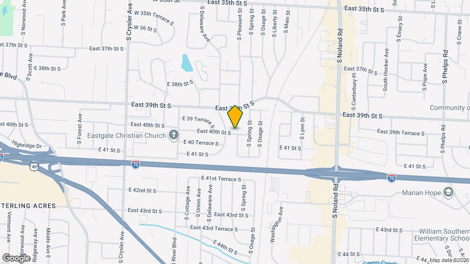 3936 S Pleasant St Map and Location Details