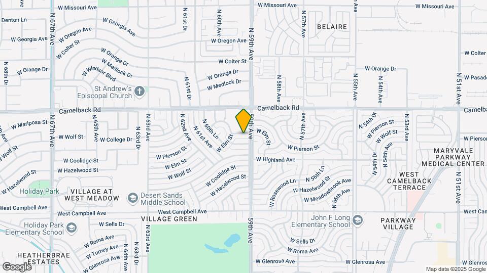 5909 W Elm St Map and Location Details