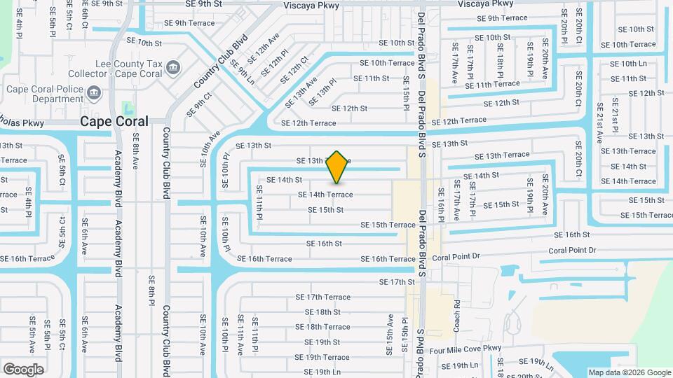 1405 SE 14th Terrace Map and Location Details