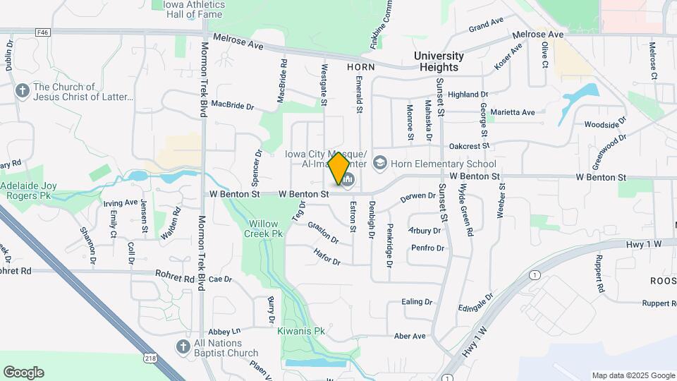 1848 W Benton St, Unit Unit 107 Map and Location Details