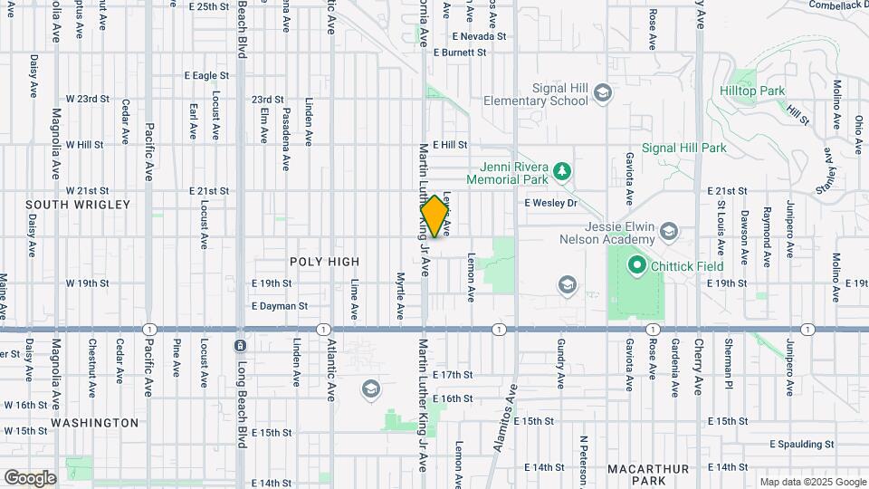 1016 E 20th St Map and Location Details