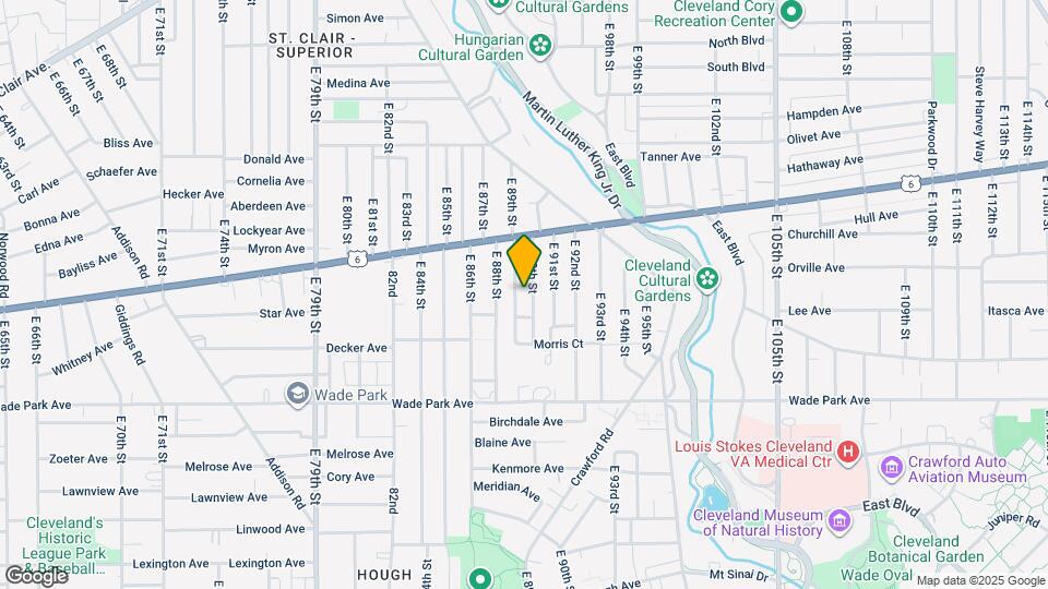1358 E 90th St Map and Location Details