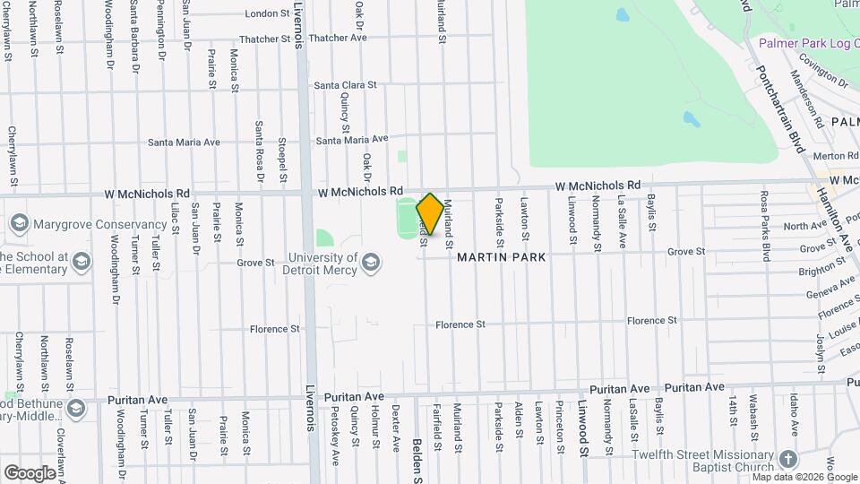 16834 Fairfield St Mapa y Detalles de la Ubicación