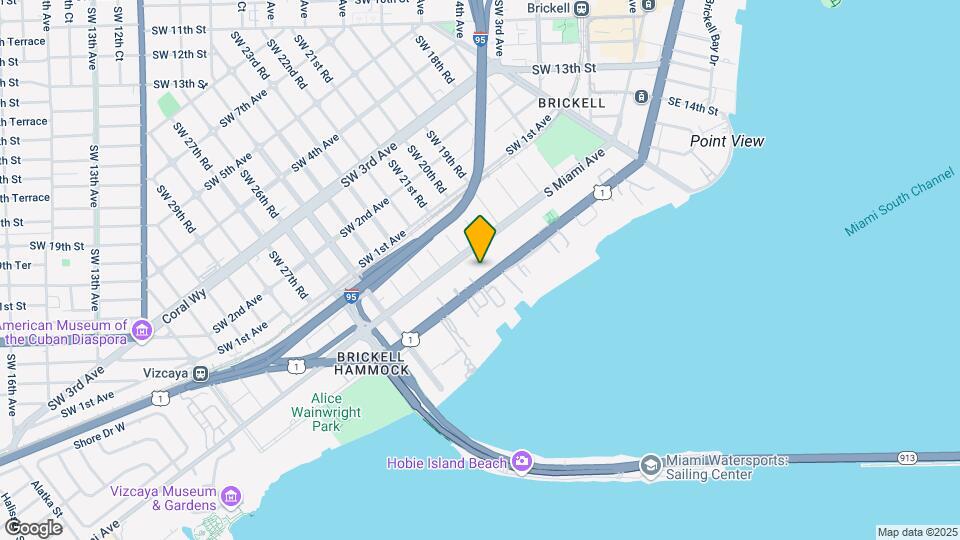 2100 Brickell Ave, Unit 404 Map and Location Details