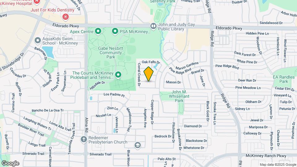 6917 Red Bluff Dr Map and Location Details
