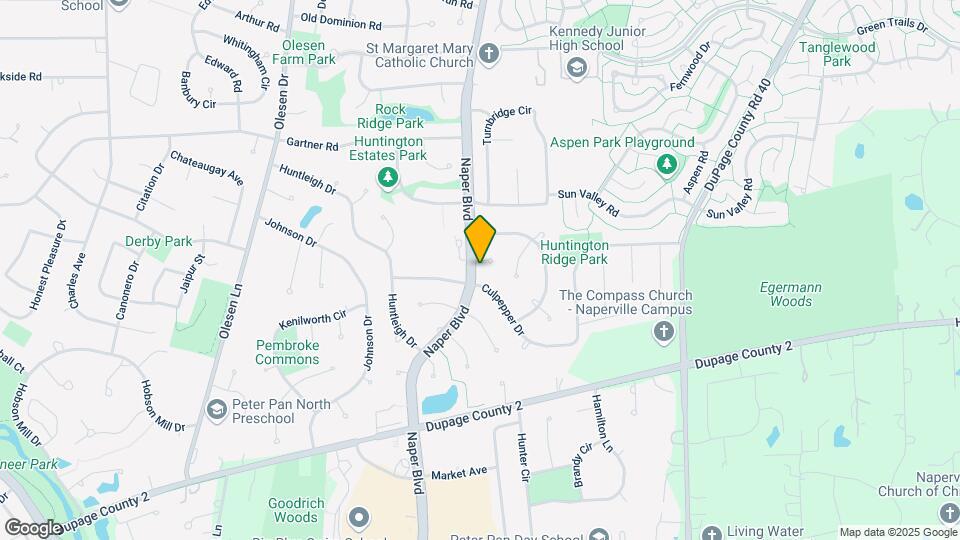 1072 S Naper Blvd Map and Location Details