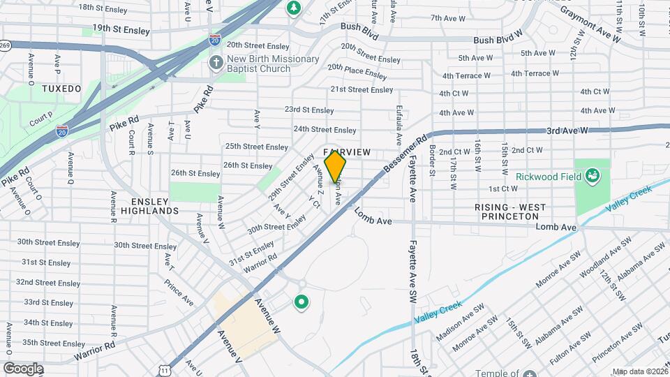 3012 Anniston Ave Map and Location Details