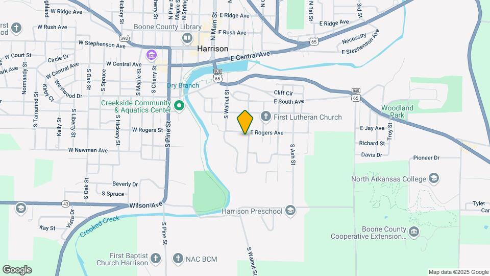 620 S Sycamore St Map and Location Details