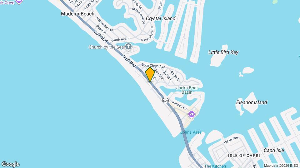 13308 Gulf Blvd, Unit 2 Map and Location Details