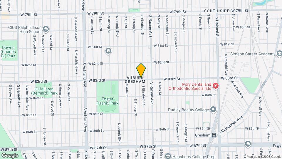 1236 W 83rd St Map and Location Details