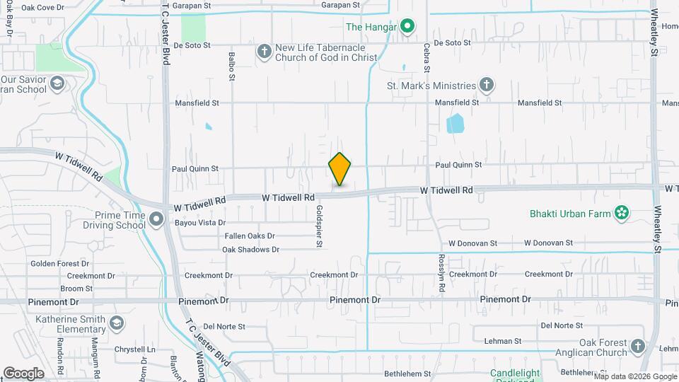 2598 W Tidwell Rd Map and Location Details