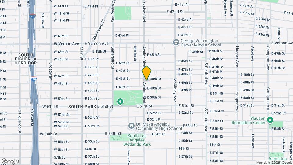 4812 Avalon Blvd Mapa y Detalles de la Ubicación