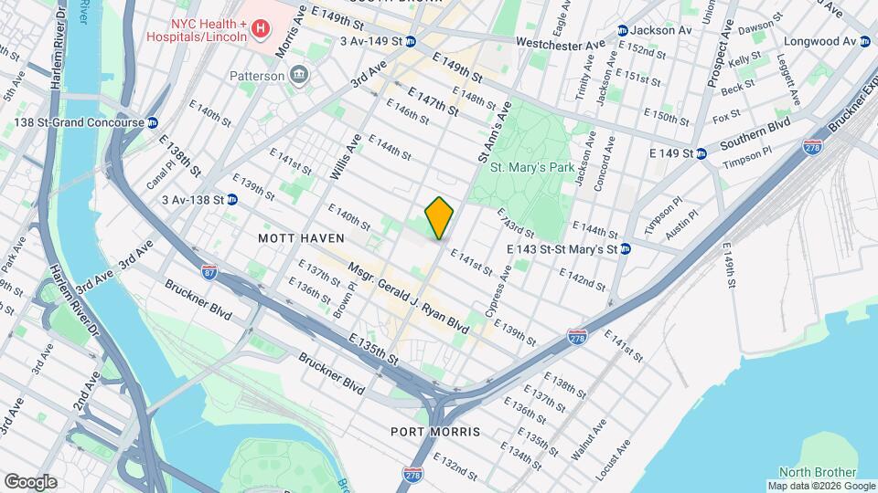 554 East 141st Street Map and Location Details