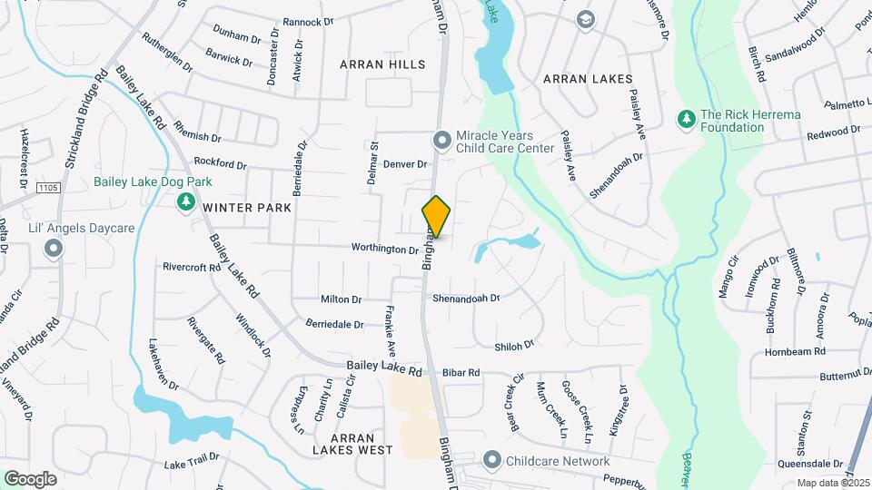 1543 Bingham Dr Map and Location Details
