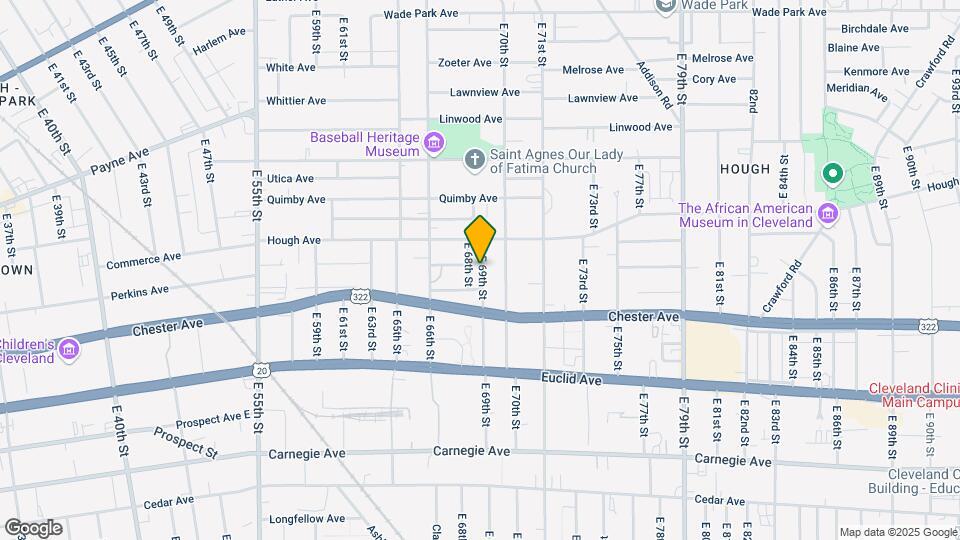 1882 E 69th St Map and Location Details