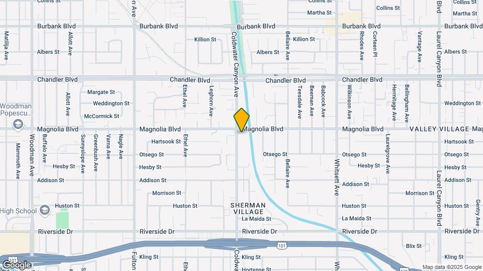 5146 Coldwater Canyon Ave Map and Location Details